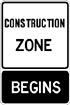 Photo of temporary condition sign