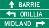 Photo of information/direction sign
