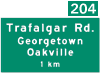 Photo of information/direction sign