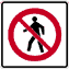 Photo of regulatory sign