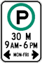 Photo of regulatory sign