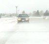 Photo of car in snowstorm