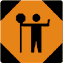 Photo of temporary condition sign