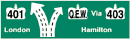Photo of information/direction sign